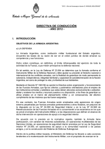 directiva de conduccion 2012