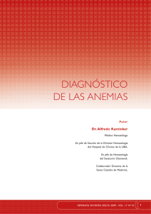 diagnóstico de la anemia