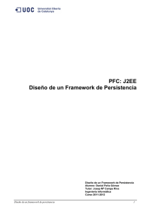 PFC J2EE - Diseño de un Framework de Persistencia
