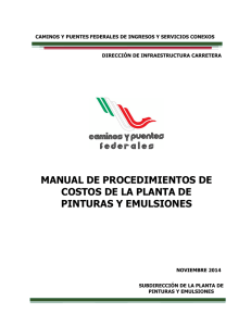 manual de procedimientos de costos de la planta de