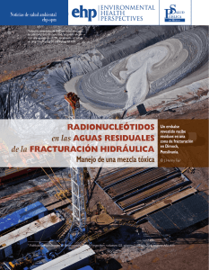 Radionucleótidos en las aguas Residuales de la fRactuRación