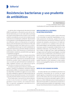 Resistencias bacterianas y uso prudente de antibióticos