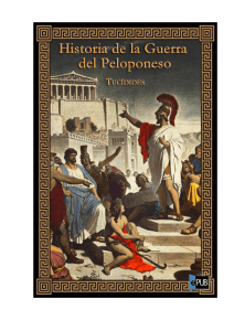Tucídides y su «Historia de las guerras del Peloponeso