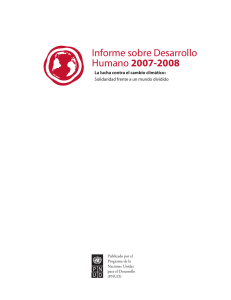 Informe sobre Desarrollo Humano 2007-2008