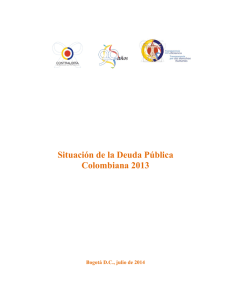 Informe Situación de la Deuda Pública Colombiana