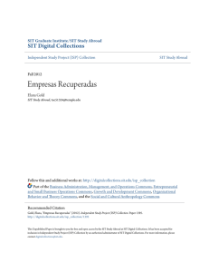 Empresas Recuperadas - SIT Digital Collections