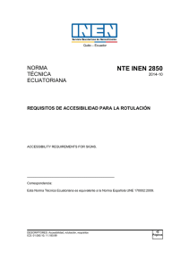 NTE INEN 2850 - Servicio Ecuatoriano de Normalización