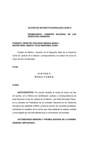 acción de inconstitucionalidad 20/2015 promovente