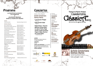 Programa Conciertos - Festival de música clásica Casalarreina, La