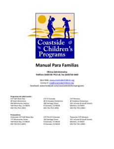 Manual Para Familias - Coastside Children`s Programs