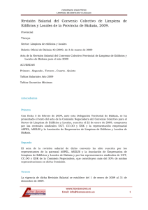 Bizkaia - Revision Salarial 2009