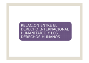 relacion entre el derecho internacional humanitario y los derechos