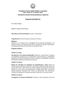 Pontificia Universidad Católica Argentina Programa de Redes IV.