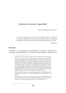 Justicia, Derecho e igualdad - Universidad Nacional de Colombia