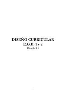 Diseño Curricular EGB 1 y 2