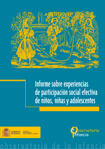 O Informe sobre experiencias de participación social efectiva de