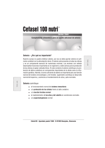 Cefasel 100 nutri - Laboratorio Cobas