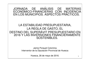 Cuestiones económico-financieras - Diputación Provincial de Huesca
