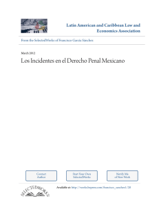 Los Incidentes en el Derecho Penal Mexicano