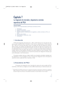 capítulo 7. la integración de mercados y depositarios centrales