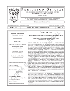 COPIA SIN VALOR LEGAL - Gobierno del Estado de Michoacán