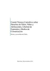 Comité Técnico Consultivo sobre Derechos de Niños, Niñas y