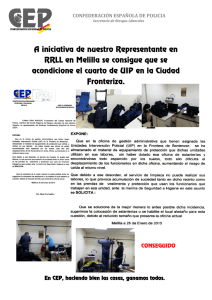 A iniciativa de nuestro Representante en RRLL en Melilla se