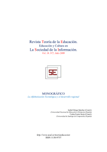 Revista Teoría de la Educación. La Sociedad de la Información.