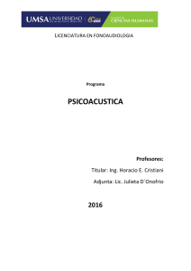 psicoacustica - Mi UMSA - Universidad del Museo Social Argentino