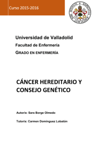 cáncer hereditario y consejo genético