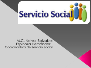 Diapositiva 1 - Servicio Social Facultad de Ciencias de la