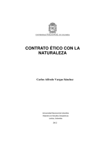 contrato ético con la naturaleza - Universidad Nacional de Colombia