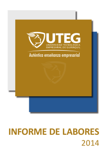 INFORME-LABORES-2014 WEB - Universidad Tecnológica