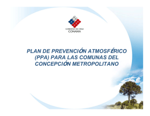 plan de prevención atmosférico (ppa) para las comunas del