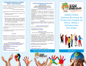 DIRECTORIO Sistema Municipal de Protección Integral de Niños