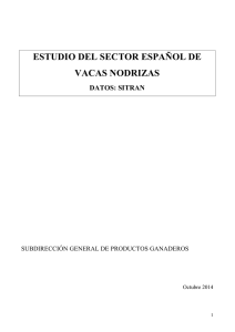 Estudio del sector español de vacas nodrizas en base SITRAN 2014