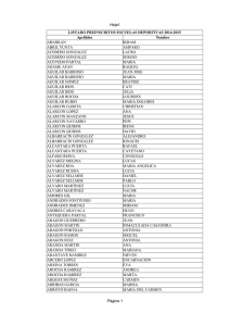 Listado de Preinscritos Escuelas Municipales de Estepona 201