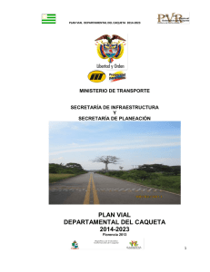 plan vial departamental del caqueta 2014-2023