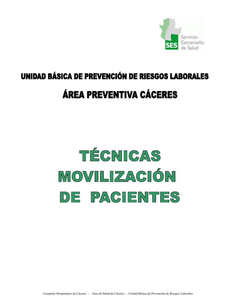 Manual Técnicas movilización de pacientes