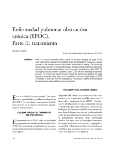 Enfermedad pulmonar obstructiva crónica (EPOC). Parte II: tratamiento