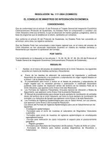 RESOLUCIÓN No. 117–2004 (COMIECO) EL CONSEJO