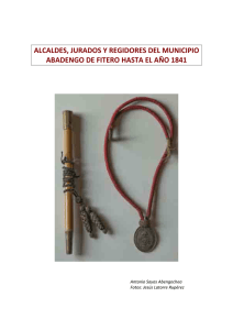 alcaldes, jurados y regidores del municipio abadengo de fitero