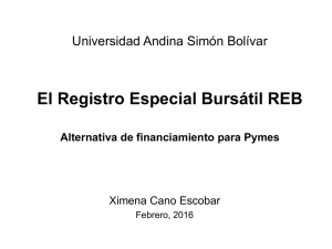 Diapositiva 1 - Universidad Andina Simón Bolívar