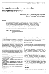 La biopsia muscular en las miopatías inflamatorias idiopáticas