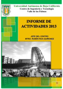 informe de actividades 2013