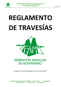 reglamento de travesías - Federación Andaluza de Montañismo
