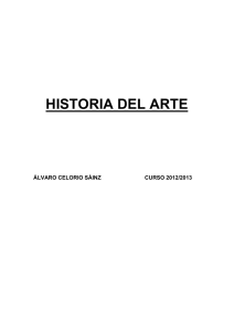 Apuntes de Historia del Arte, realizados por Álvaro Celorio durante