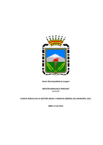 Cuenta Pública 2011 - Municipalidad de Longaví
