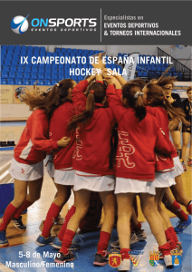 Catálogo Campeonato España Infantil Hockey Sala 2016