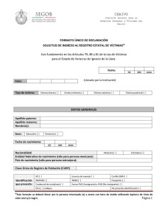formato único de solicitud - Comisión Ejecutiva de Atención Integral